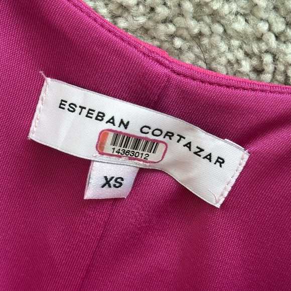 Esteban Cortazar Pink Scoop Neck Jumpsuit - Size XS - Picture 10 of 11